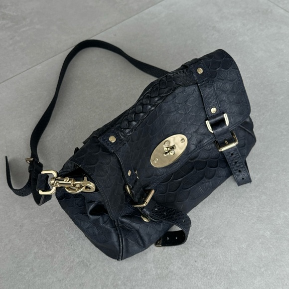 MULBERRY CROC EMBOSSED SATCHEL - Picture 9 of 10